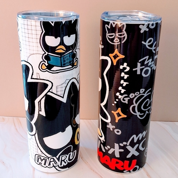 💥 Badtz-Maru Themed Stainless Steel Tumblers – Set of 2 ($60 Retail Value) - Picture 2 of 5